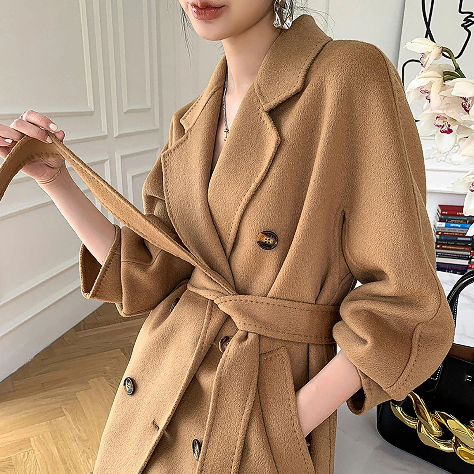 Audrey Double Breasted Wool Coat