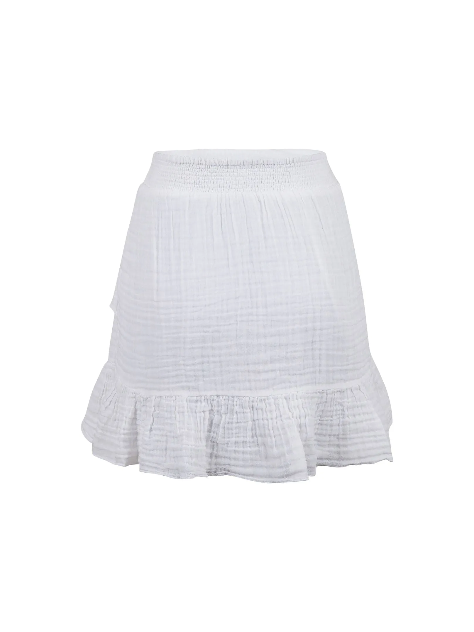 Bekka S Gauze Skirt - White