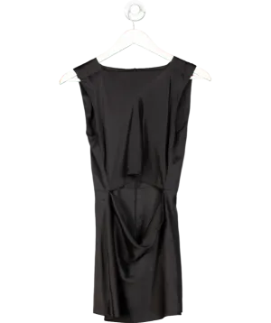 Bevza Black Silk Mini Dress UK S