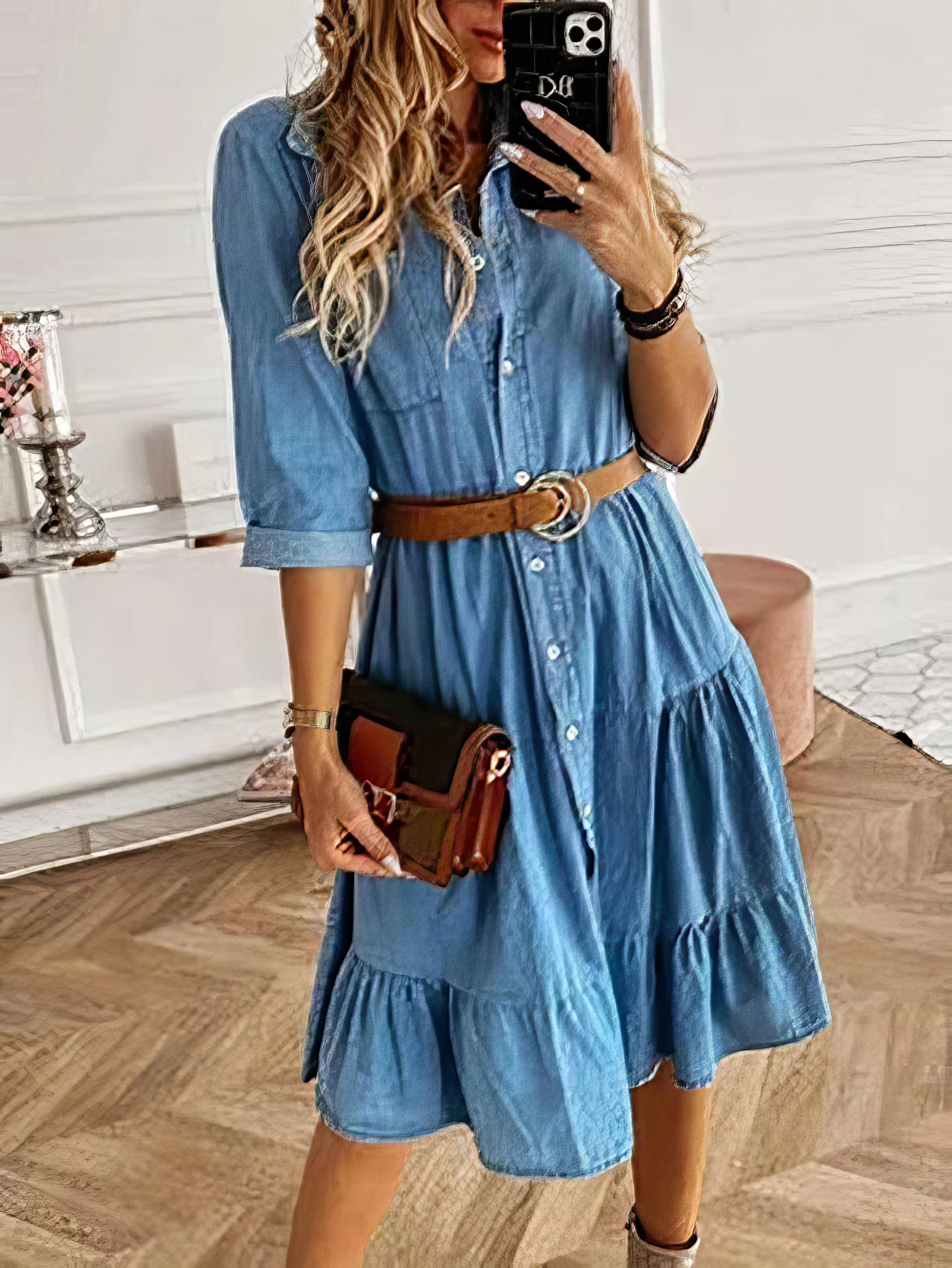 Black Denim Dress