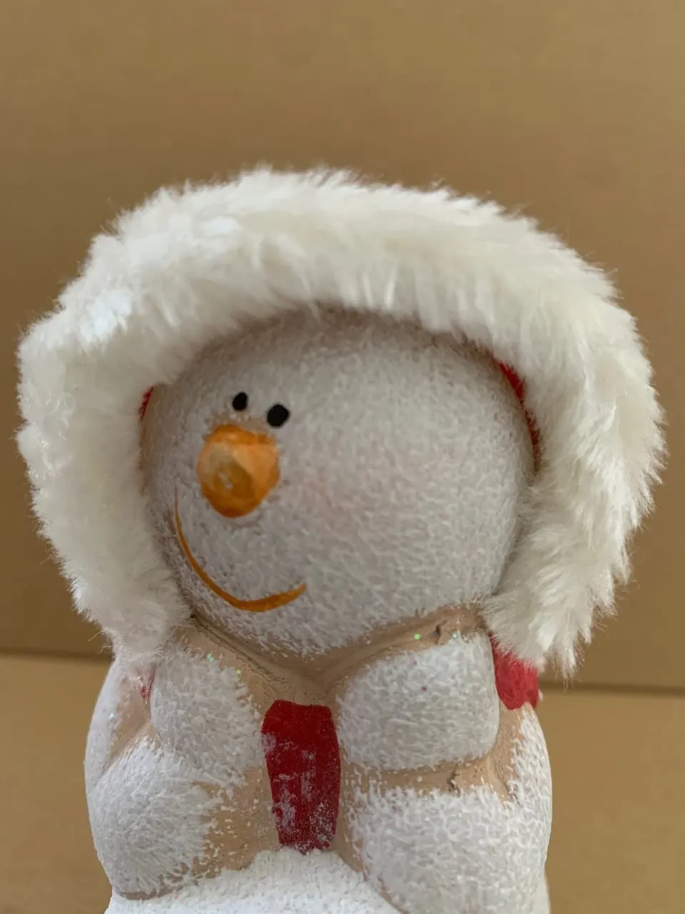 Ceramic Snowman With Snowball