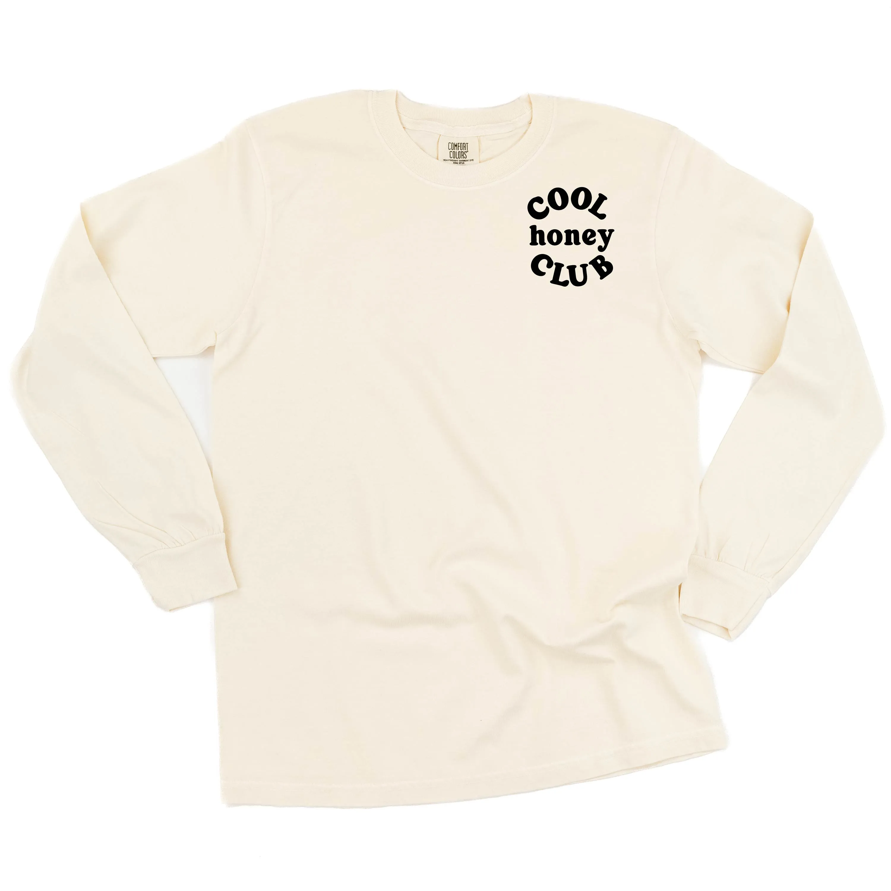 COOL Honey CLUB - Pocket Design - LONG SLEEVE COMFORT COLORS TEE