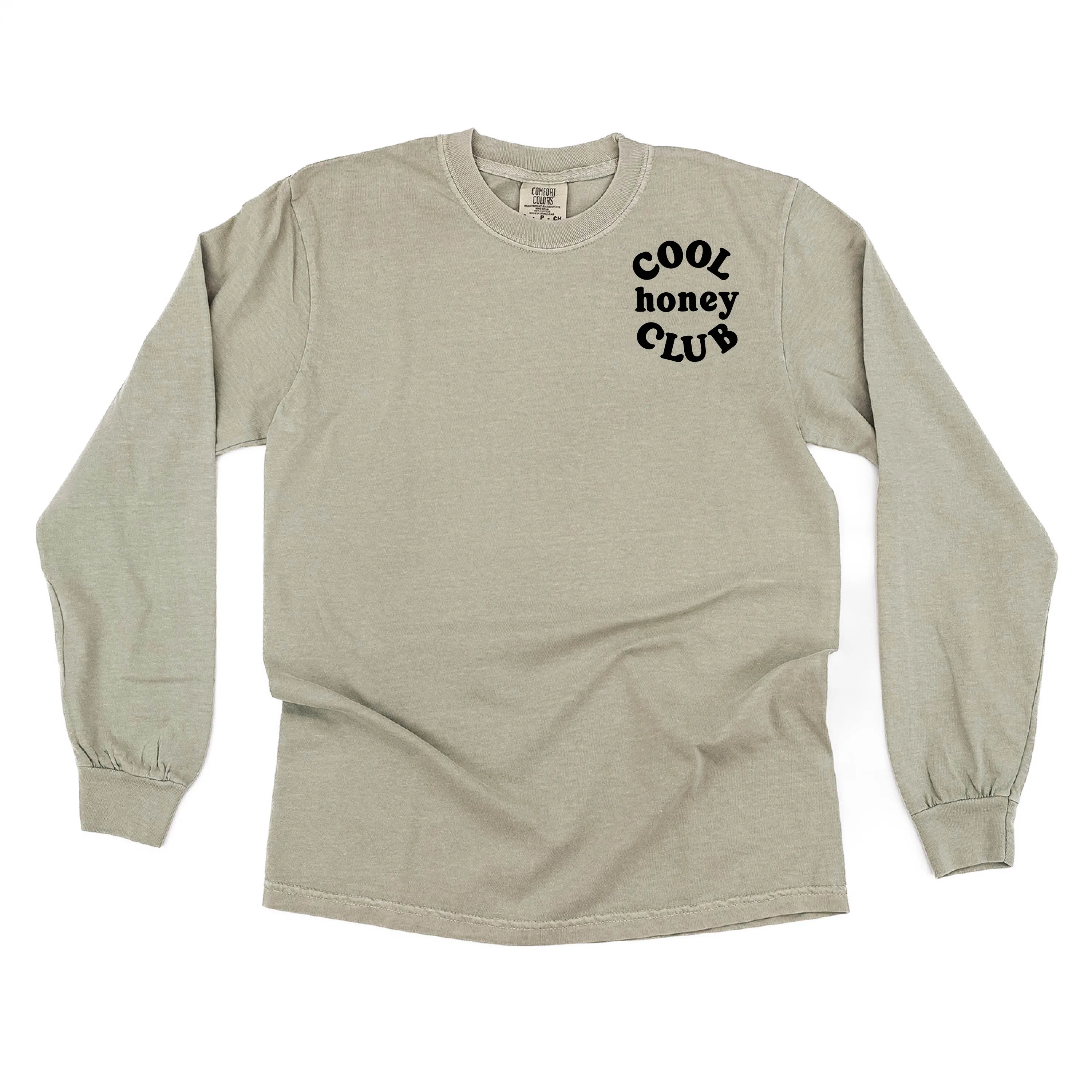 COOL Honey CLUB - Pocket Design - LONG SLEEVE COMFORT COLORS TEE