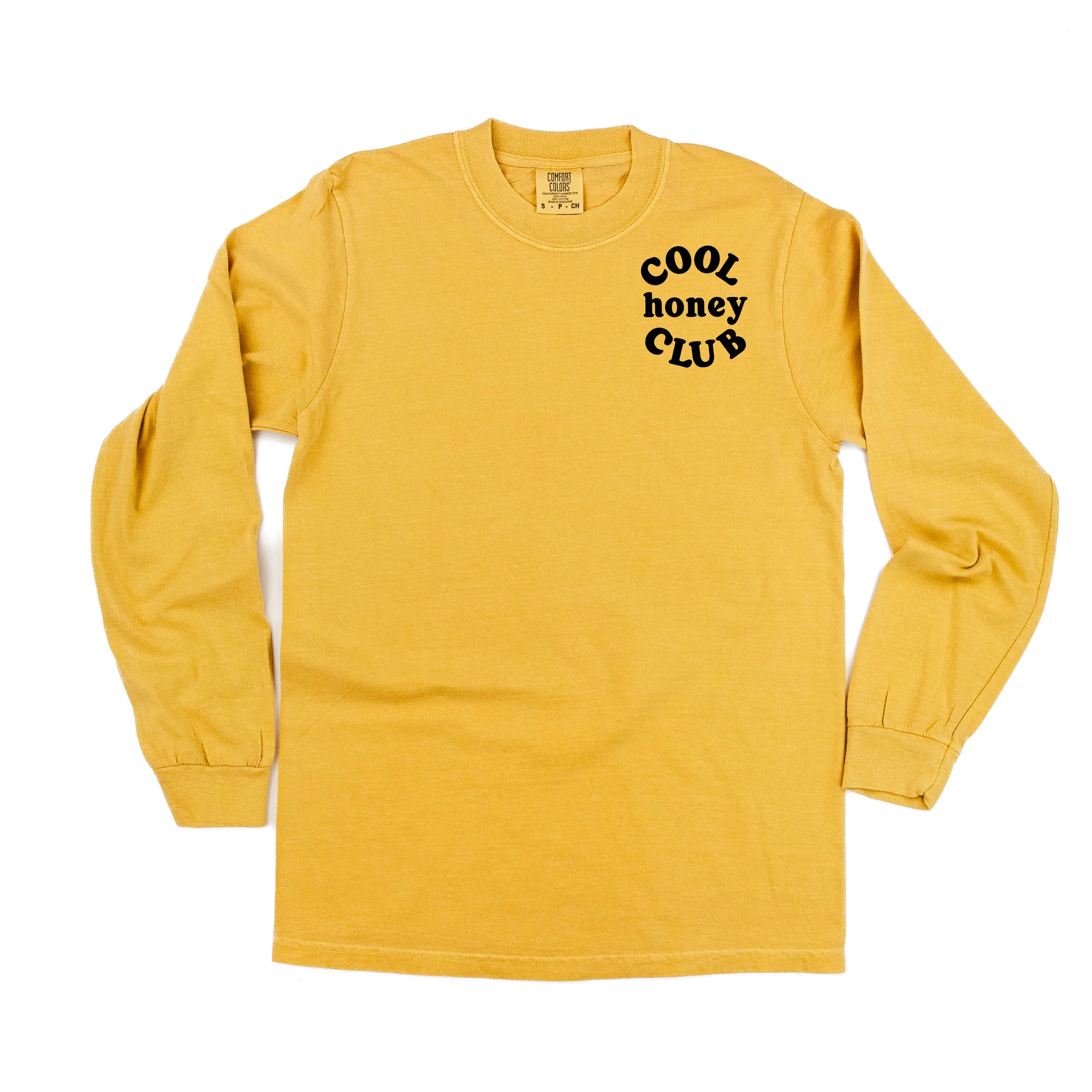 COOL Honey CLUB - Pocket Design - LONG SLEEVE COMFORT COLORS TEE