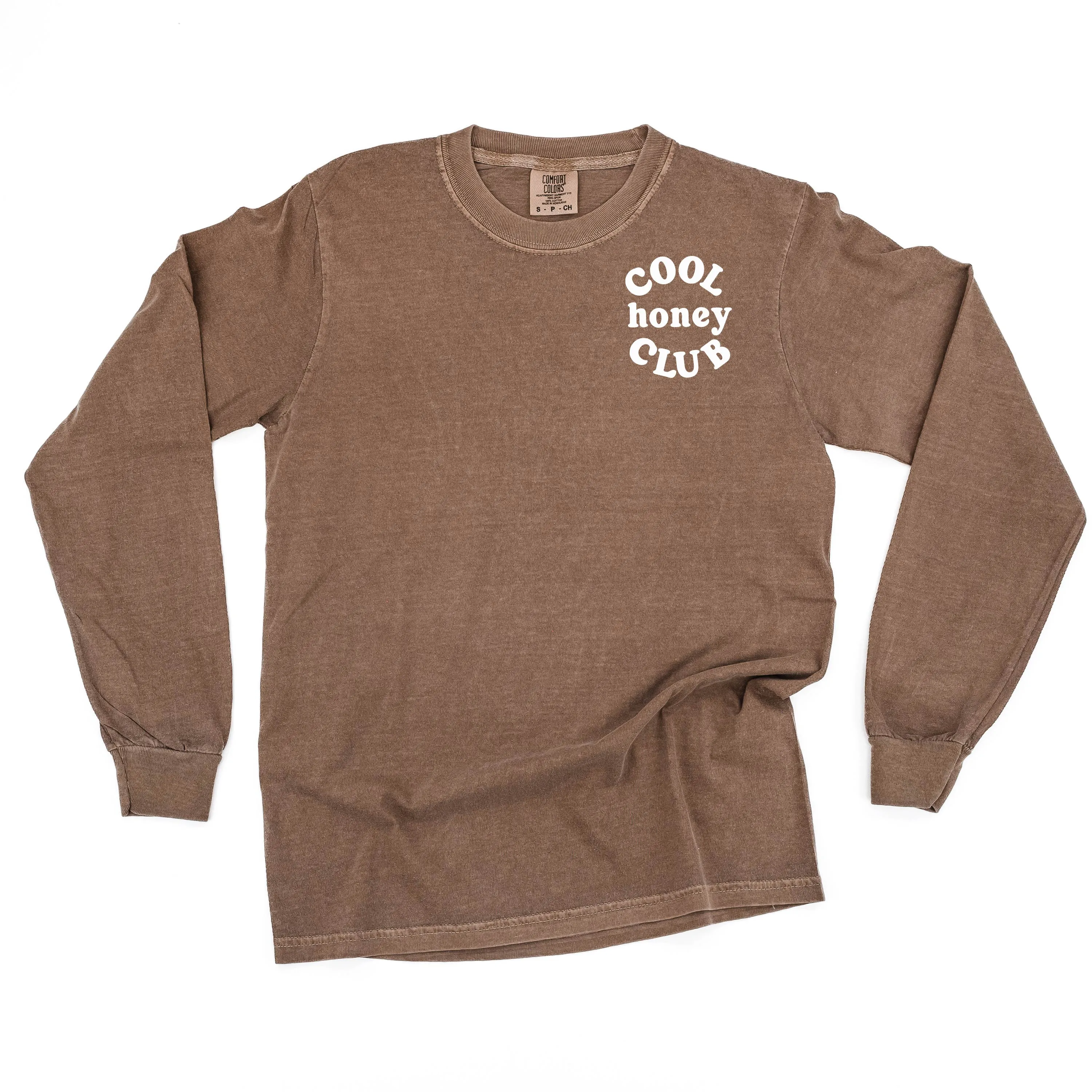 COOL Honey CLUB - Pocket Design - LONG SLEEVE COMFORT COLORS TEE