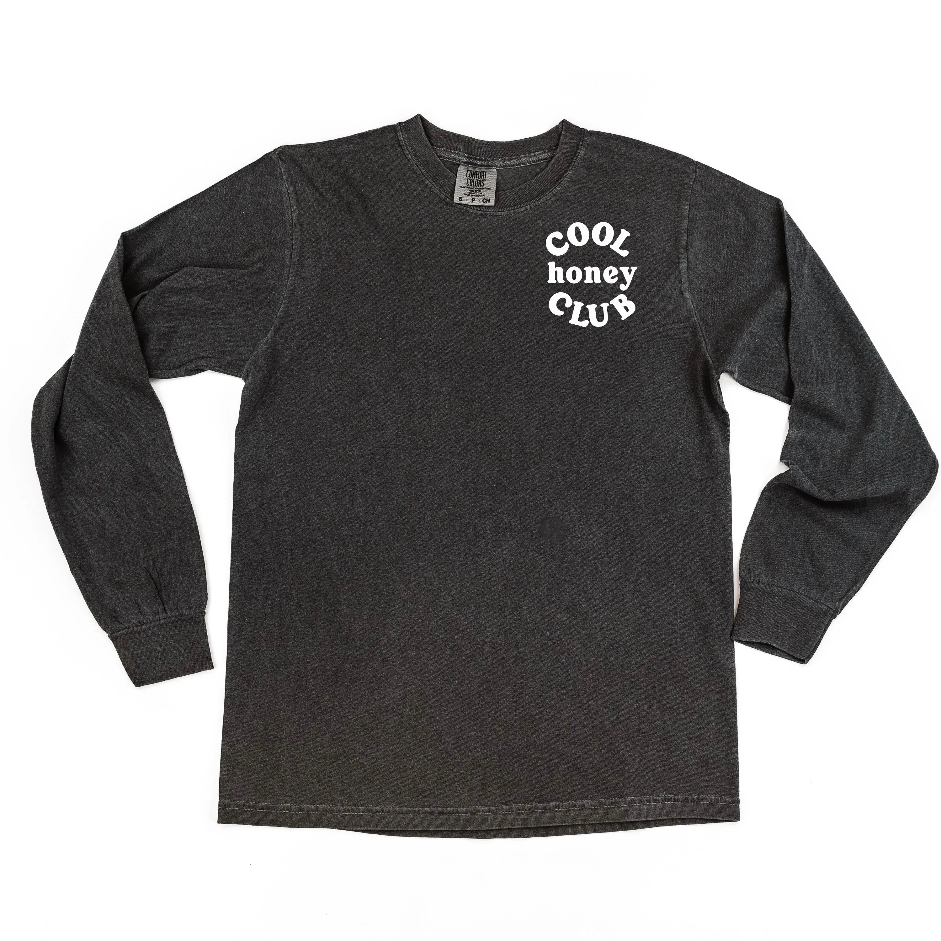 COOL Honey CLUB - Pocket Design - LONG SLEEVE COMFORT COLORS TEE
