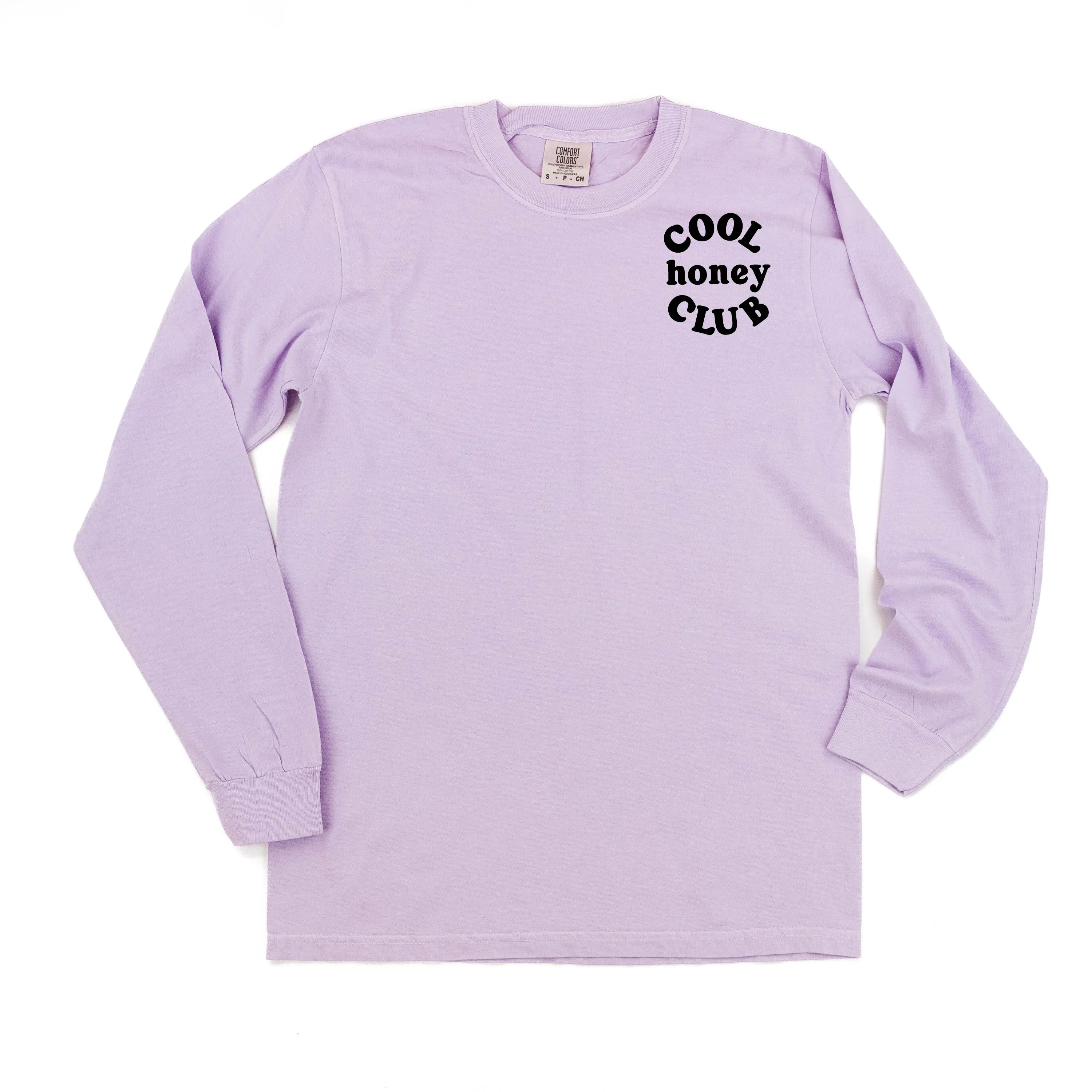 COOL Honey CLUB - Pocket Design - LONG SLEEVE COMFORT COLORS TEE