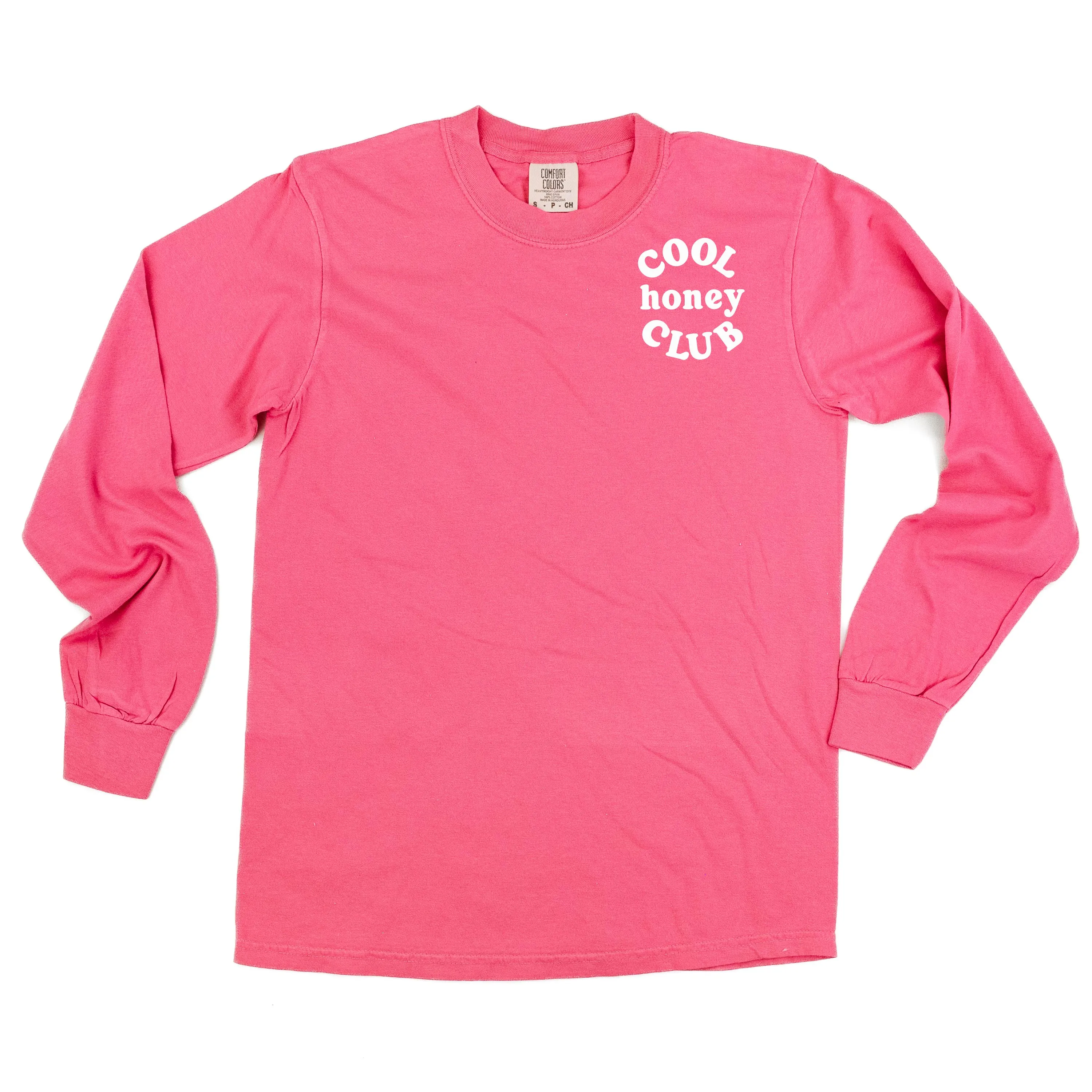 COOL Honey CLUB - Pocket Design - LONG SLEEVE COMFORT COLORS TEE