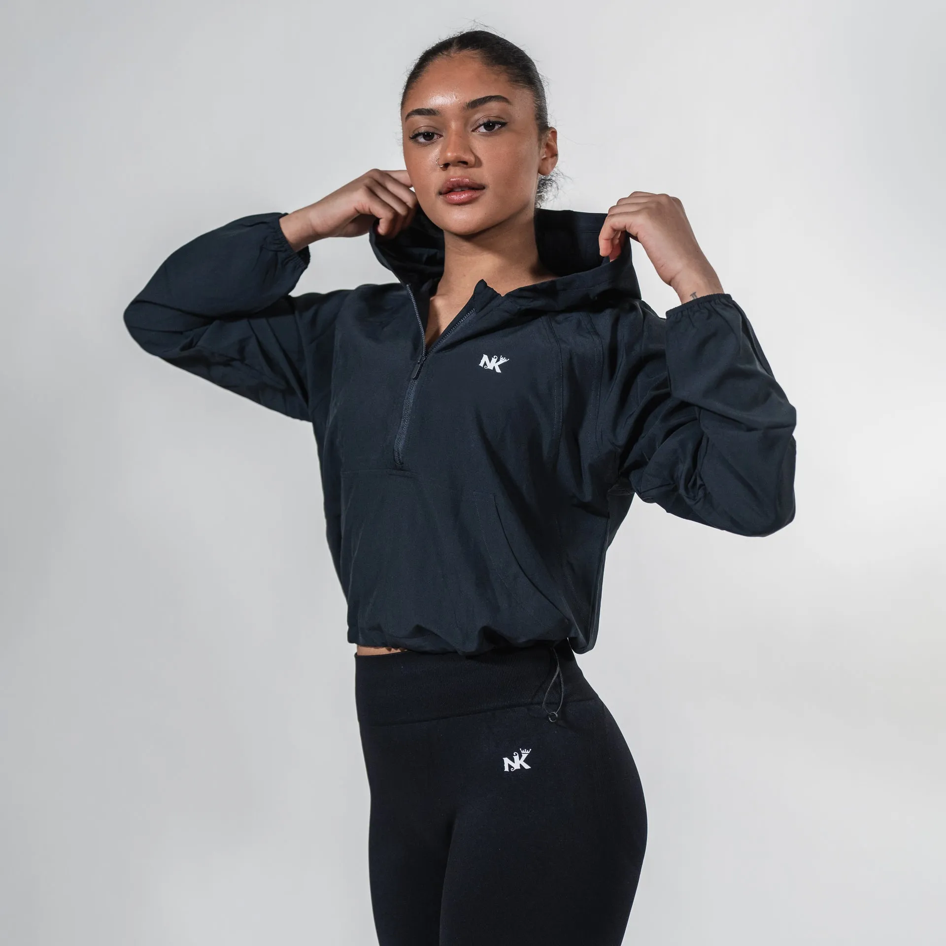 Flexi Vital - Onyx Crop Hoodie
