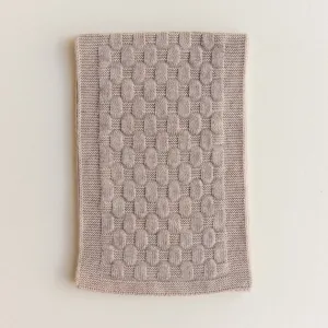 Hvid Knitted Scarf Fiona - Sand