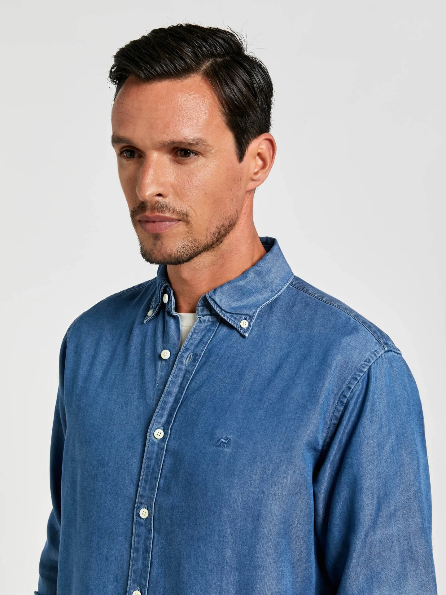 Regular fit denim capsule shirt