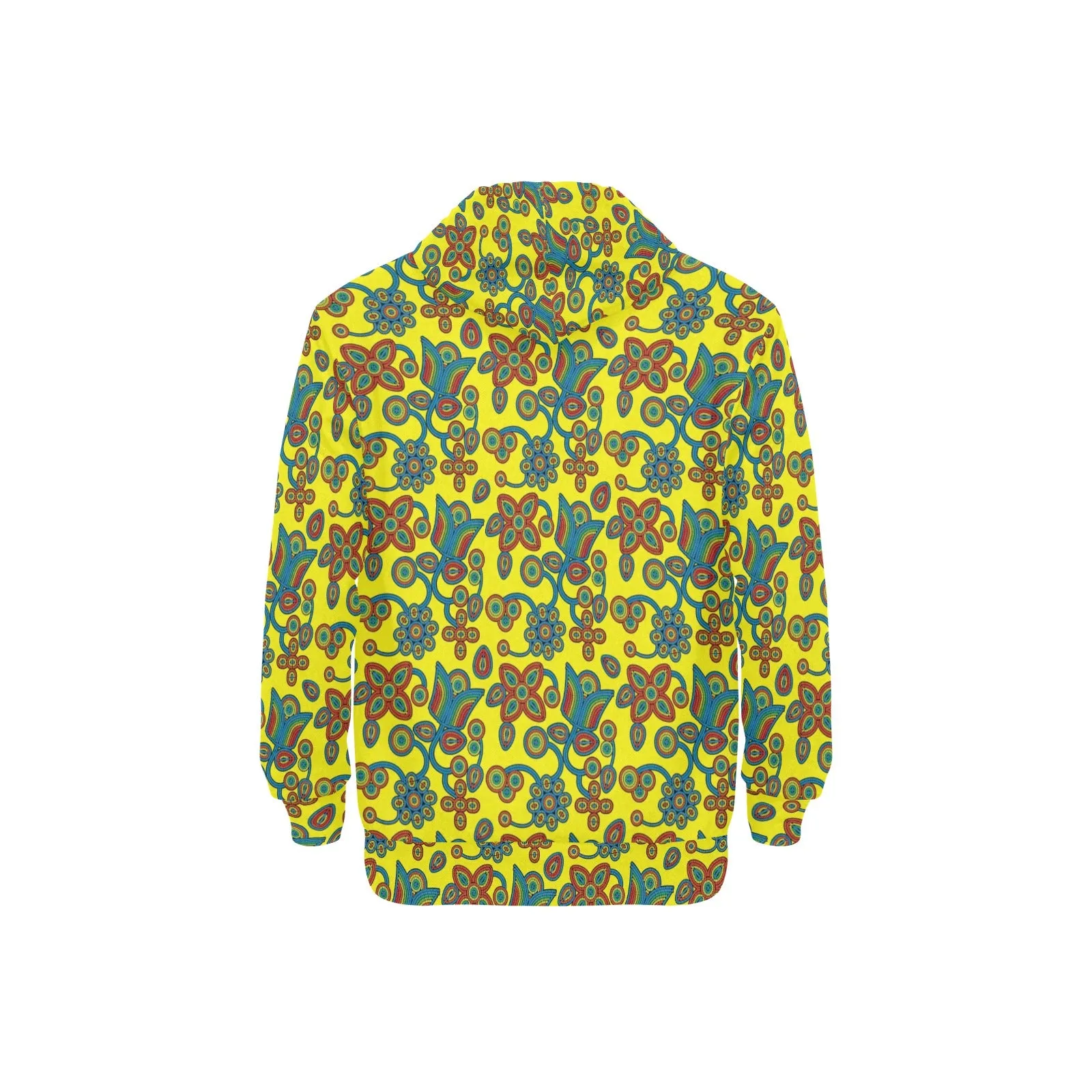 Sky Tomorrow Satin Men's Long Sleeve Fleece Hoodie