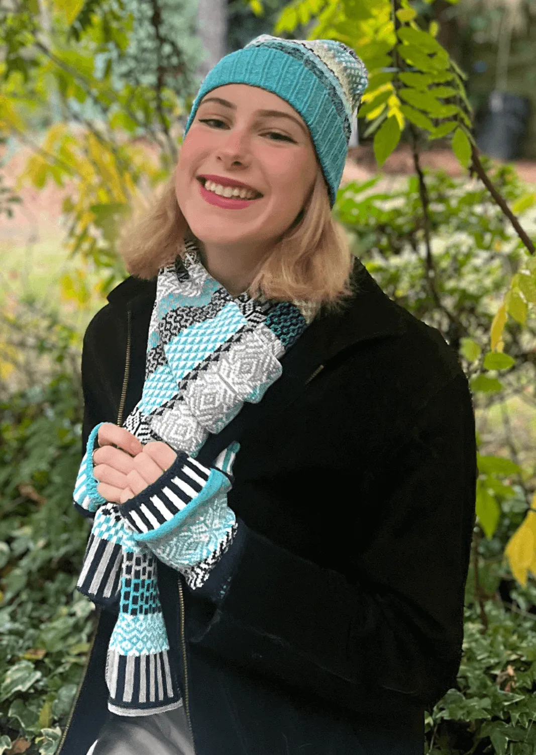 SNOWFALL Knitted Scarf Made in USA