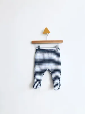 Striped Footed Pants // 12M
