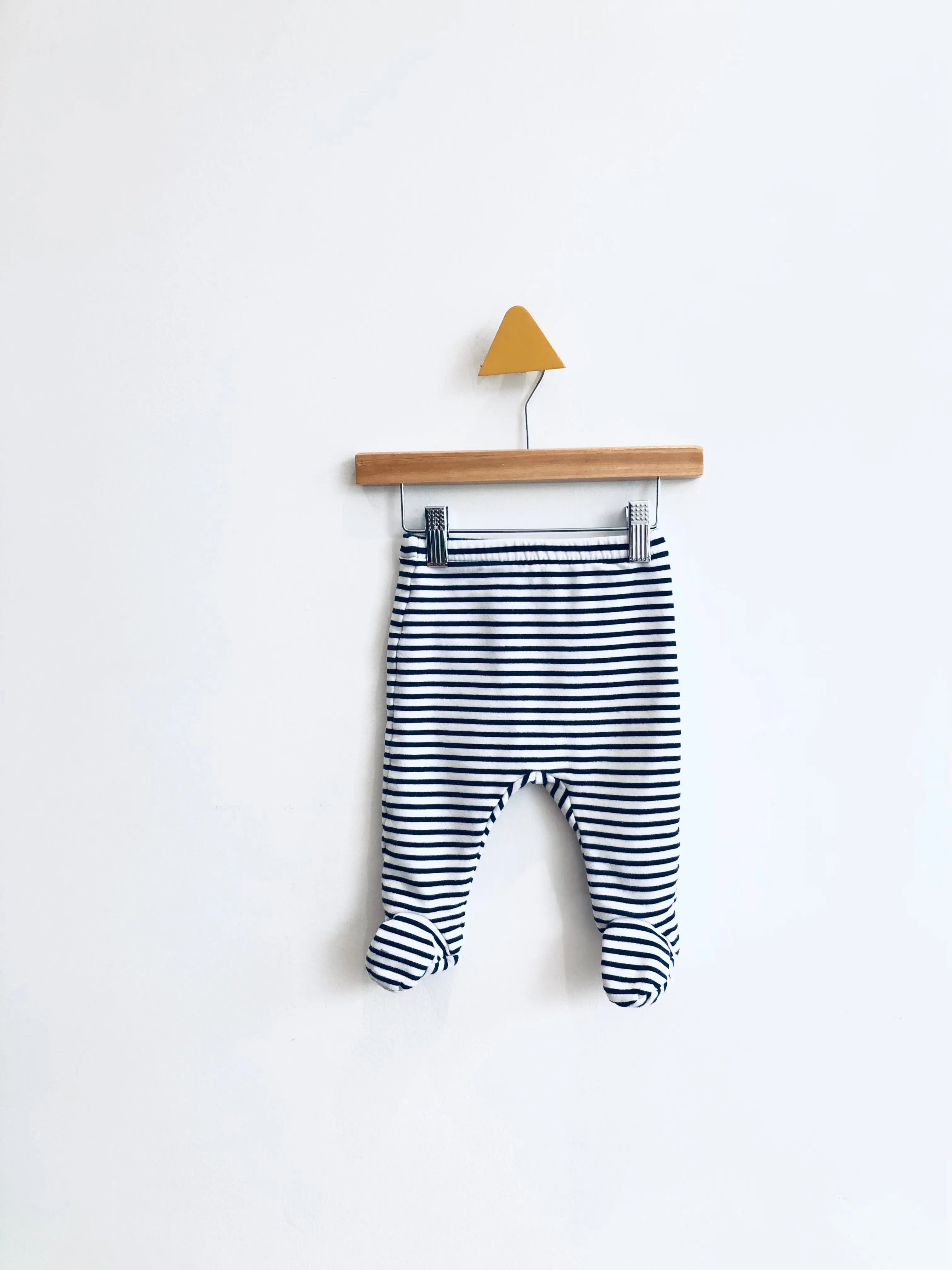 Striped Footed Pants // 12M