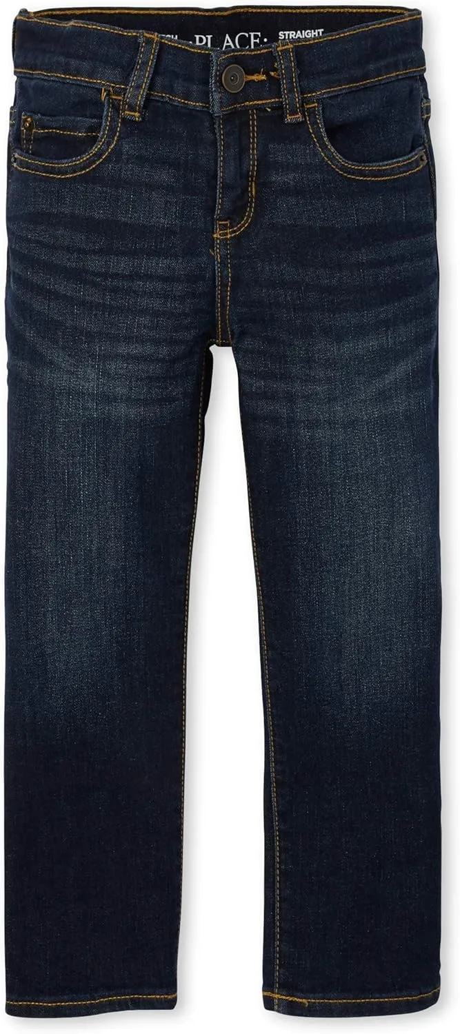 The Children's Place Boys' Stretch Straight Leg Jeans