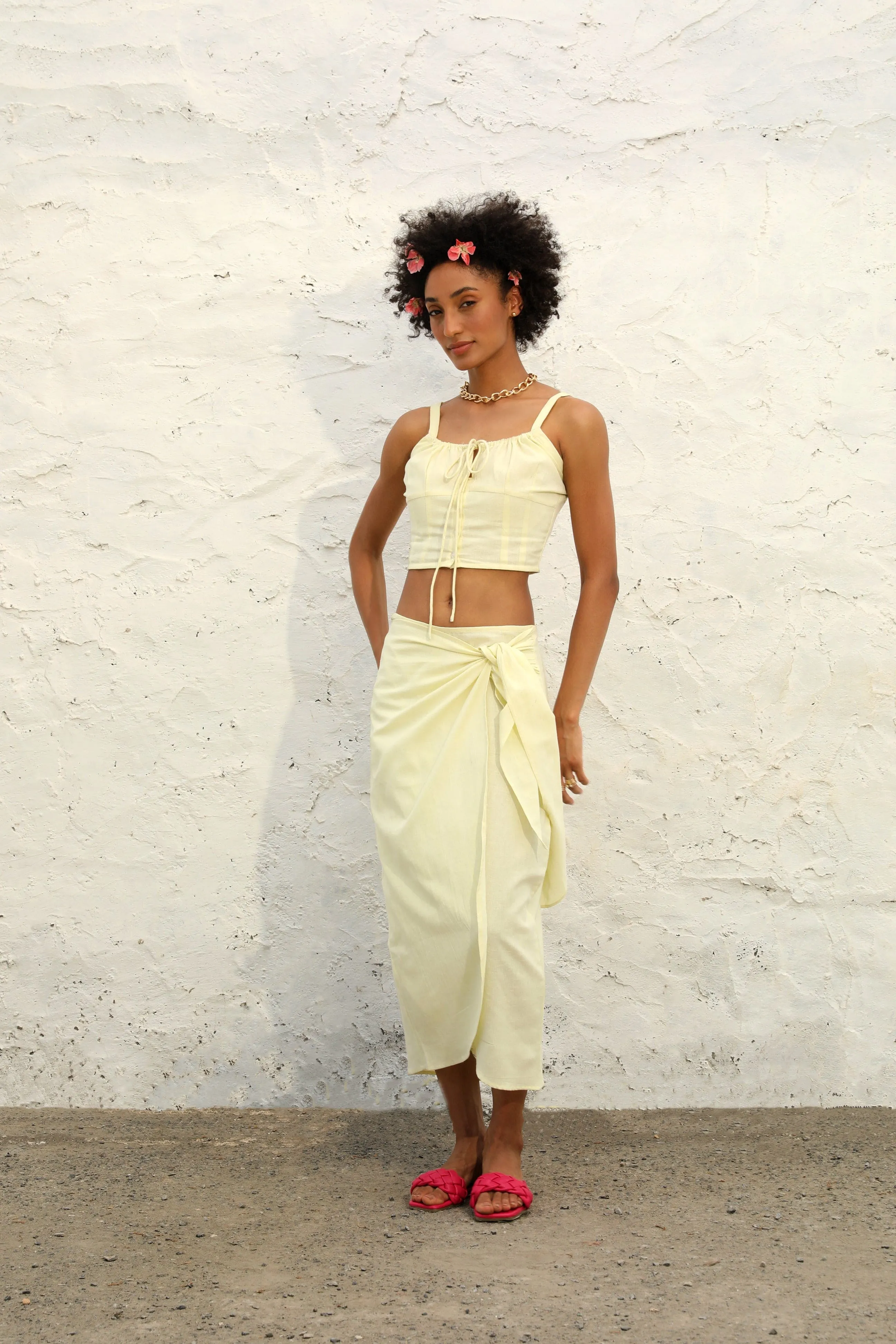 Yellow Mellow Beach Co-ord Set