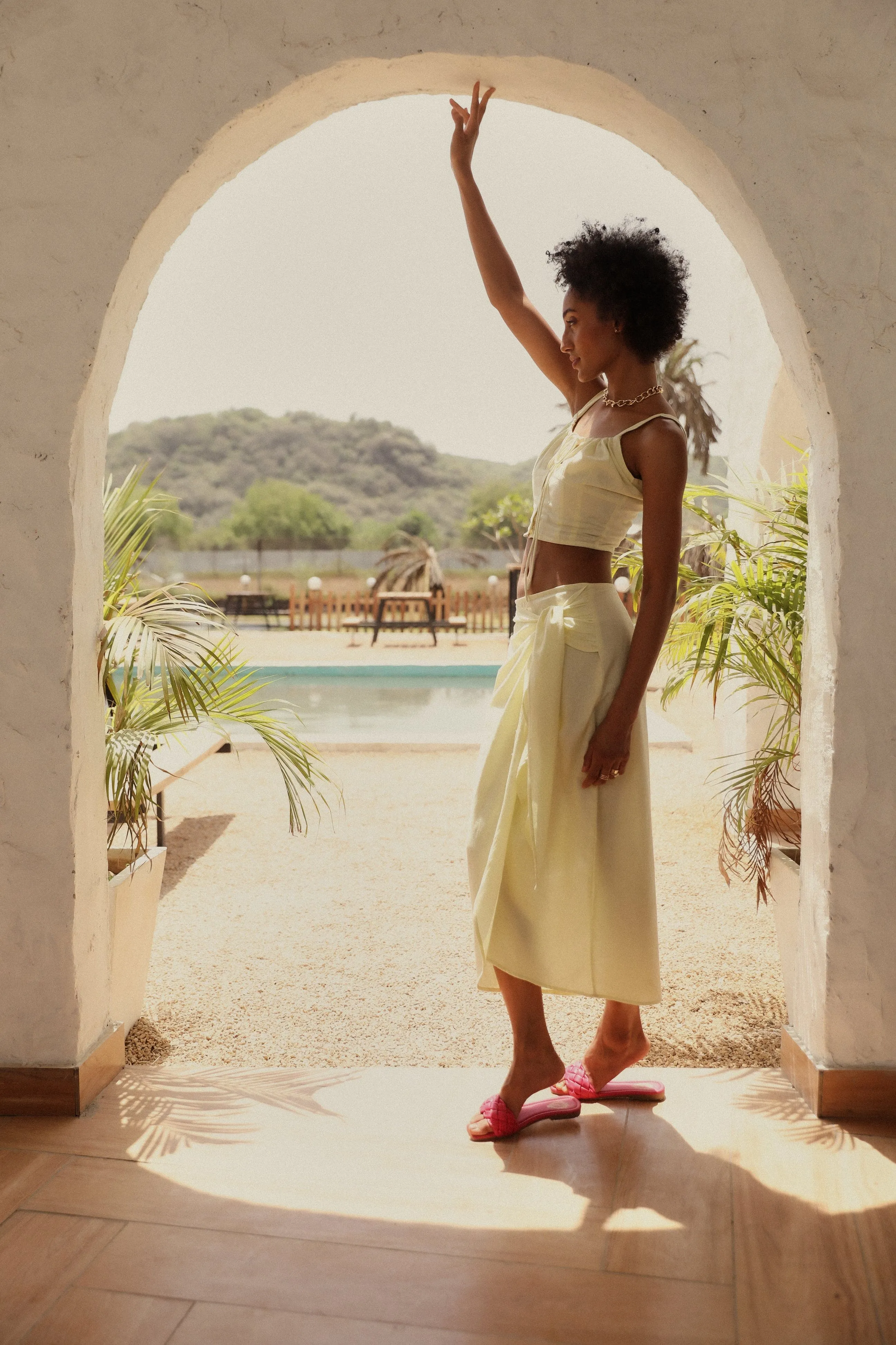 Yellow Mellow Beach Co-ord Set