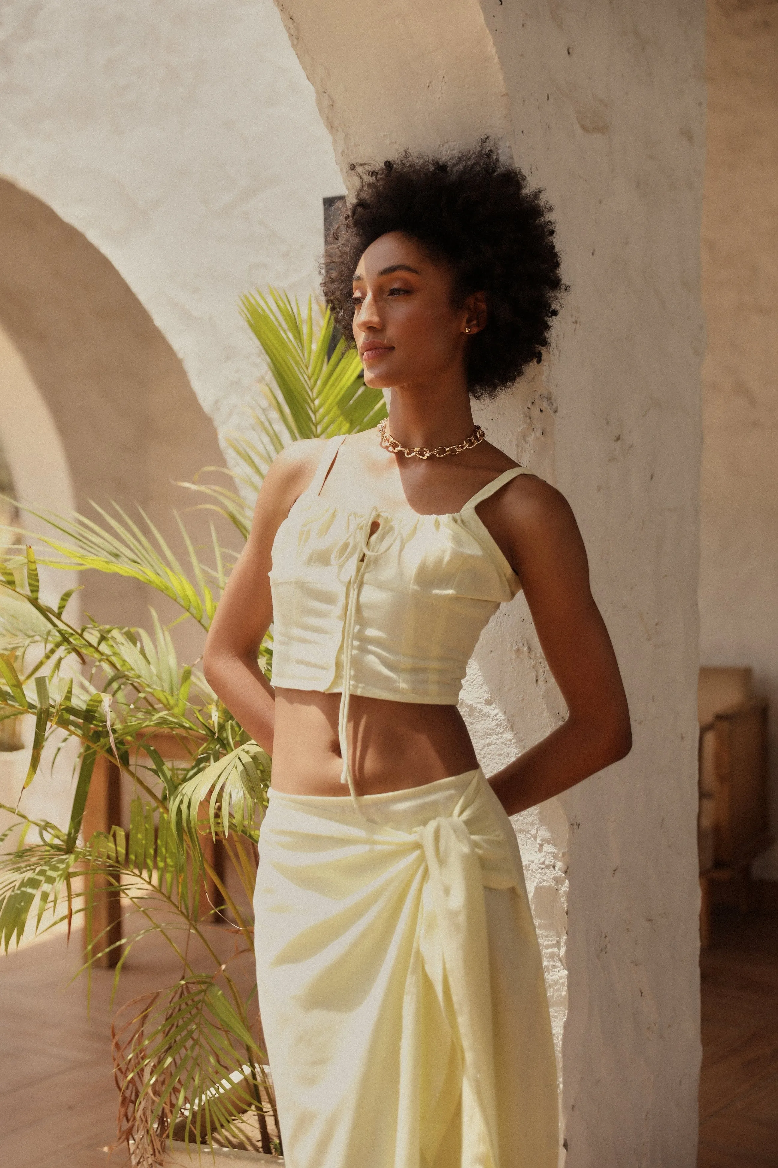 Yellow Mellow Beach Co-ord Set