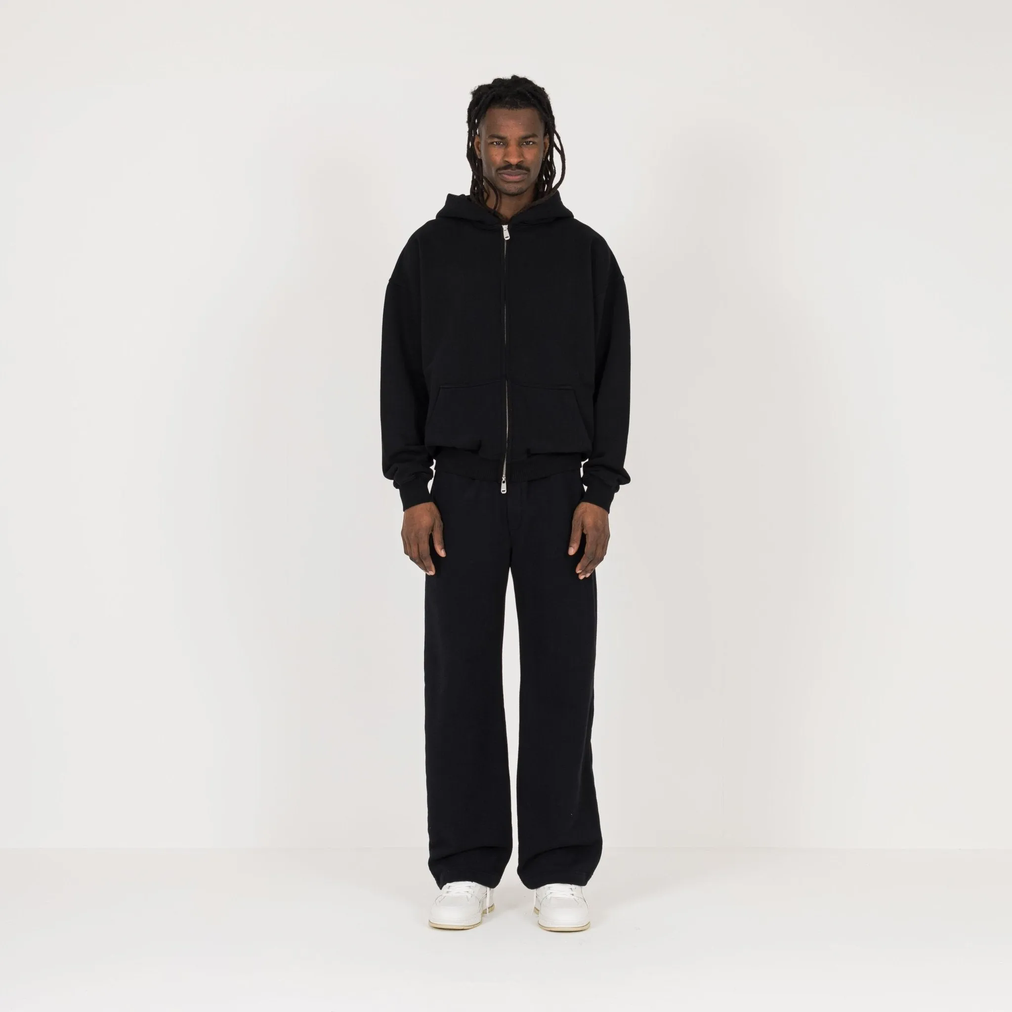 Zip Hoodie - Black