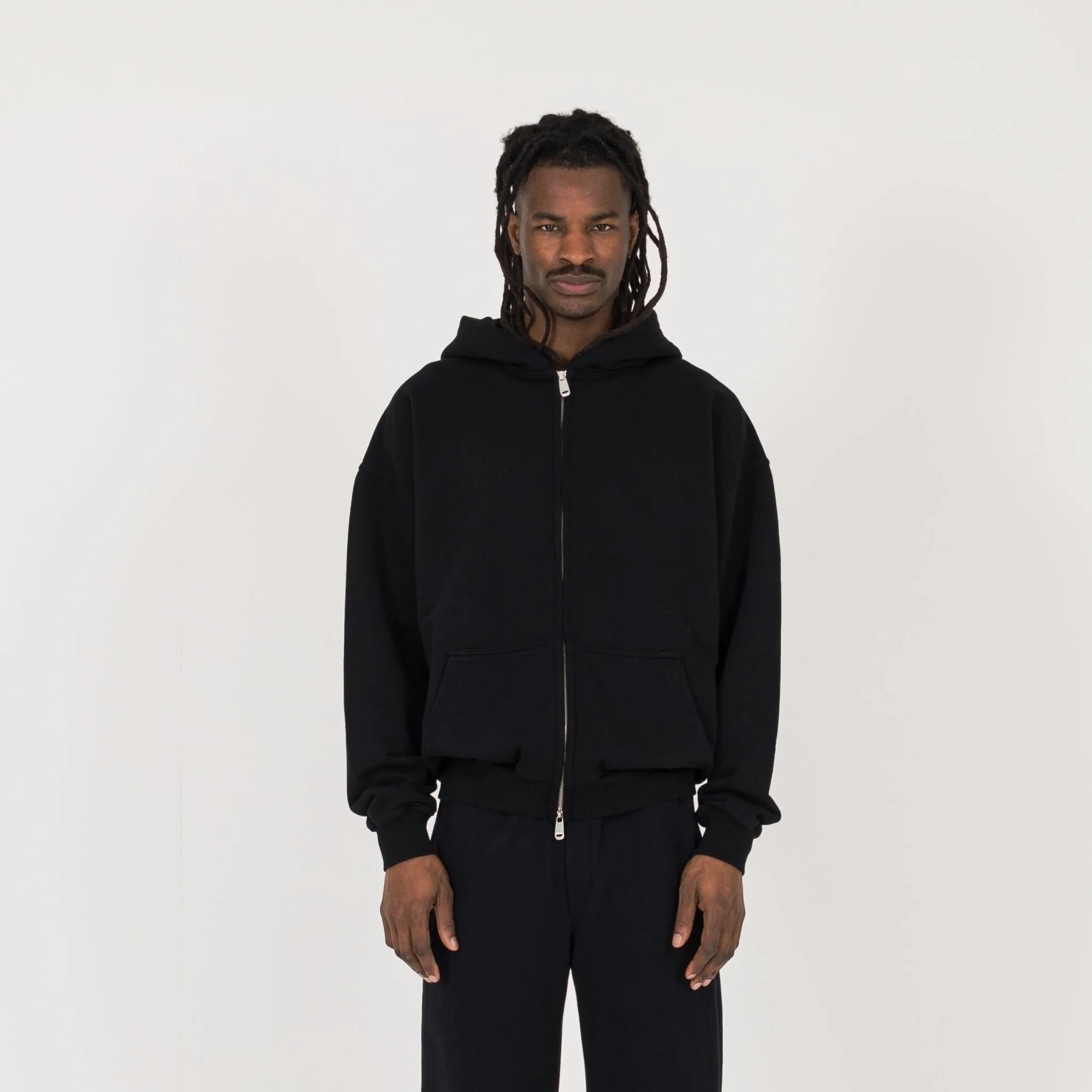 Zip Hoodie - Black