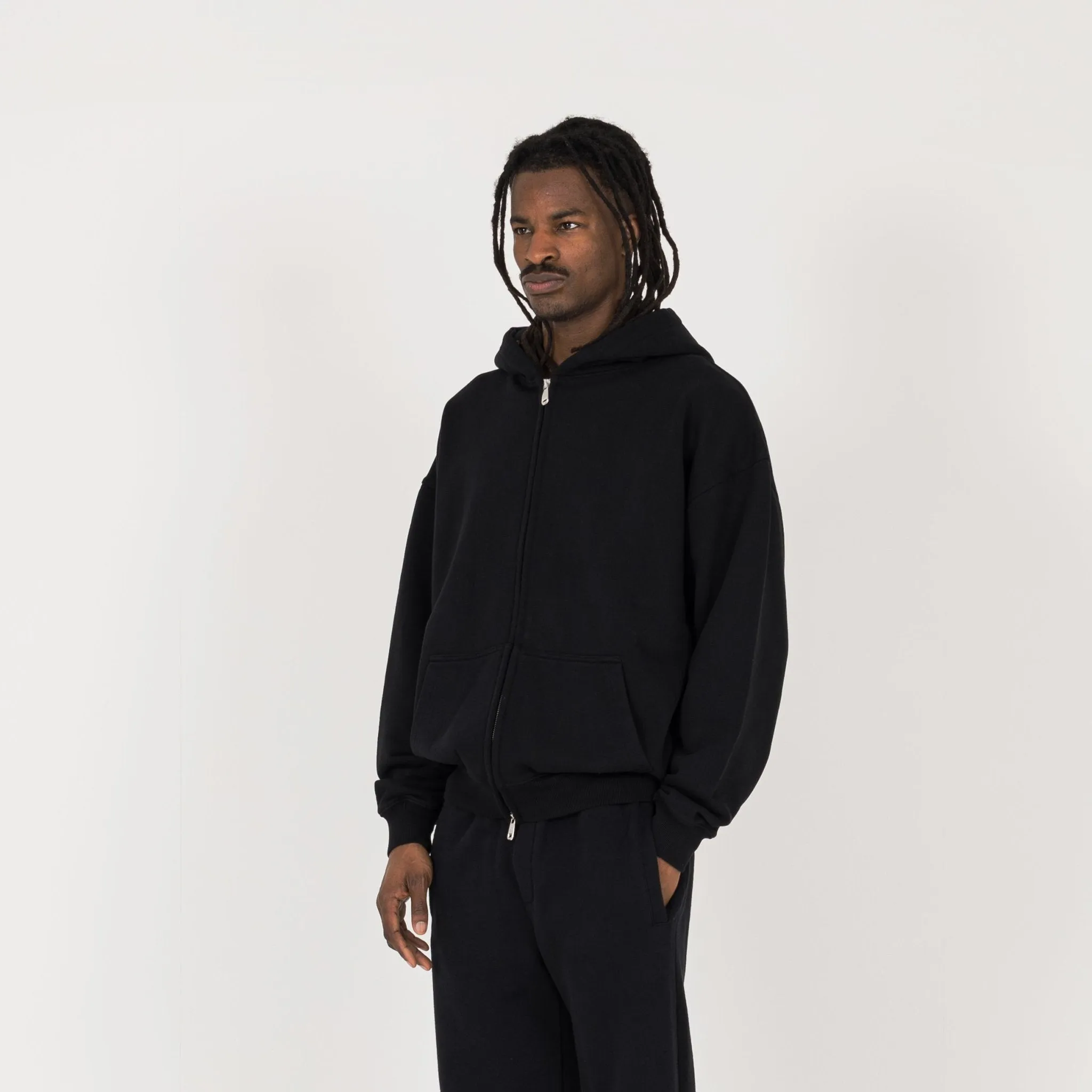 Zip Hoodie - Black